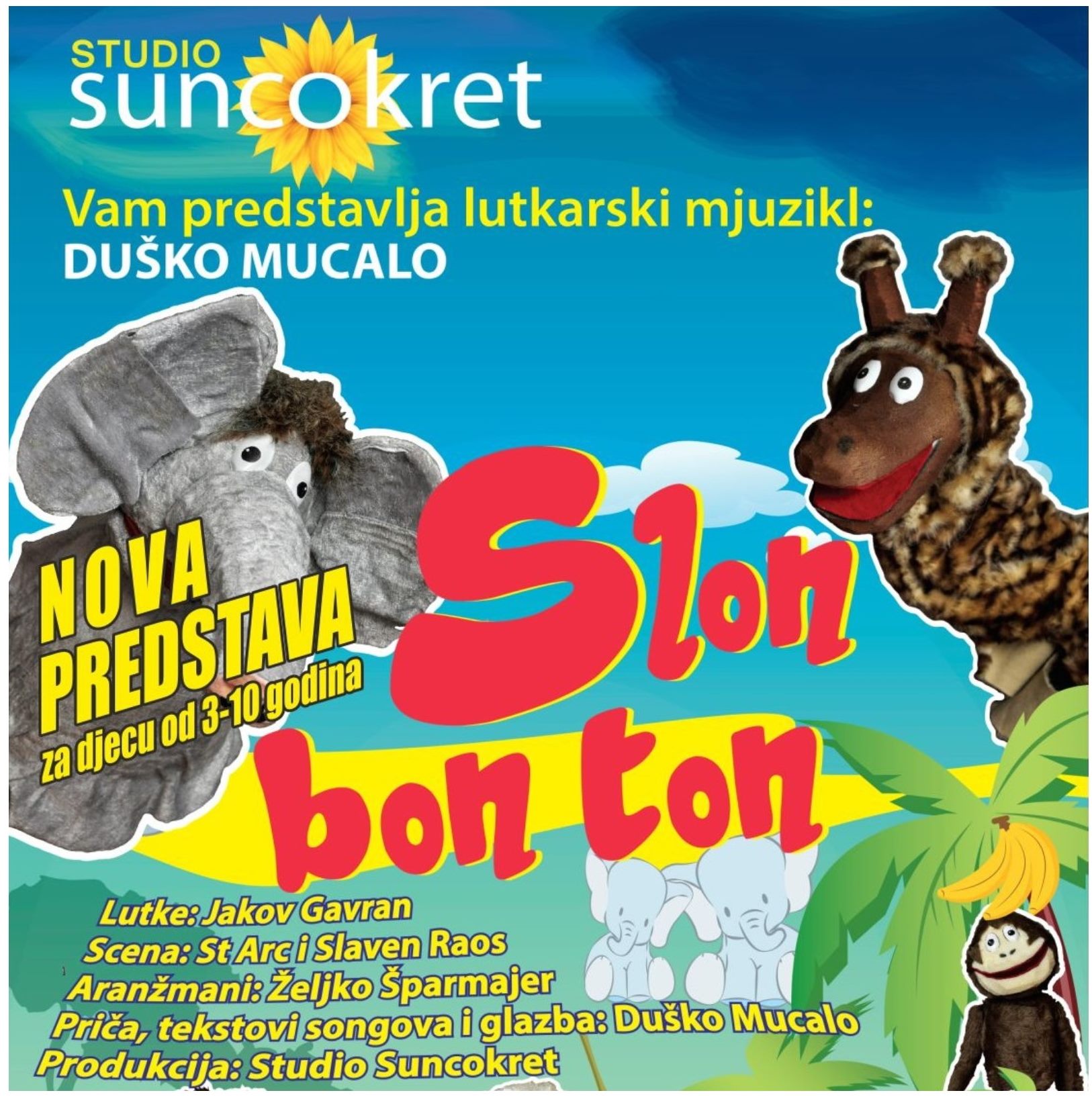 Slon bon ton - lutkarska predstava za djecu